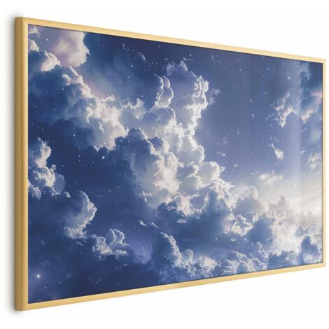 Poster - Nuvole stellate e una luce delicata su un angolo di cielo (1/4)