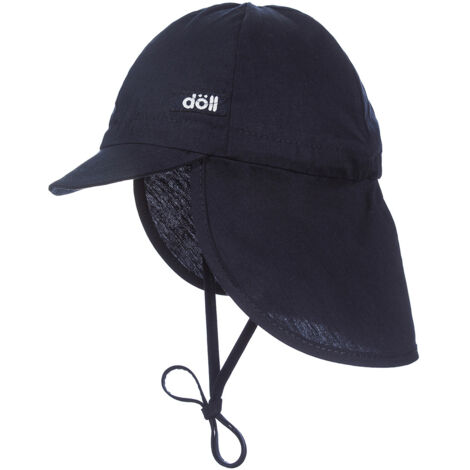 Cappellino Döll blu navy da bambino con protezione per il collo