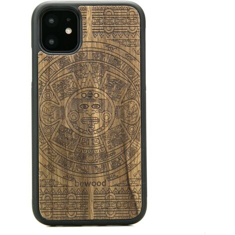 Custodia in legno per iPhone 11 CALENDARIO AZTECO LIMBA (1/3)