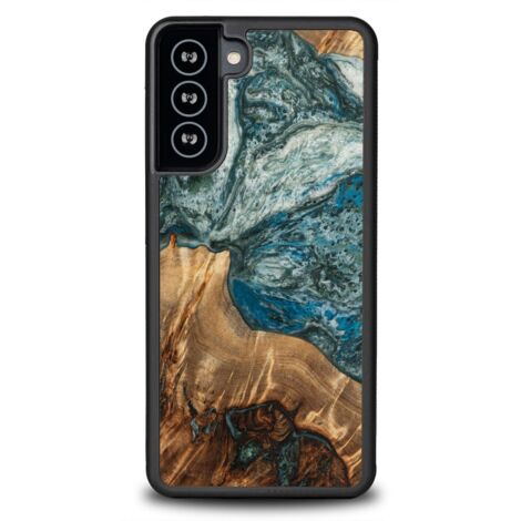Custodia esclusiva Bewood per Samsung Galaxy S21 FE - Pianeti - Terra (1/3)