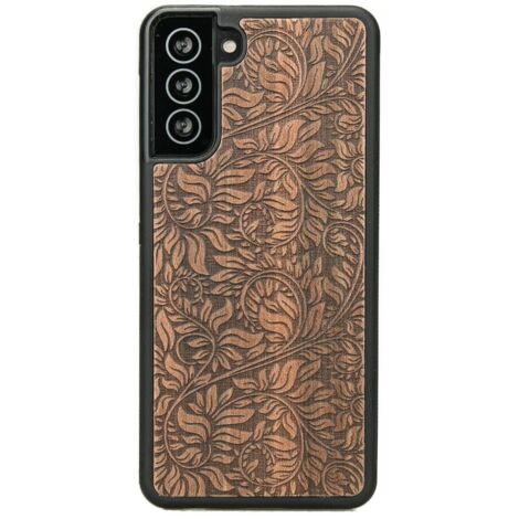 Custodia in legno con foglie di melo per Samsung Galaxy S21 Plus (1/3)
