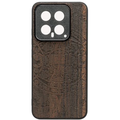 Custodia in legno Bewood per Xiaomi 14 Pro CALENDARIO AZTECO ZIRICOTE (1/2)