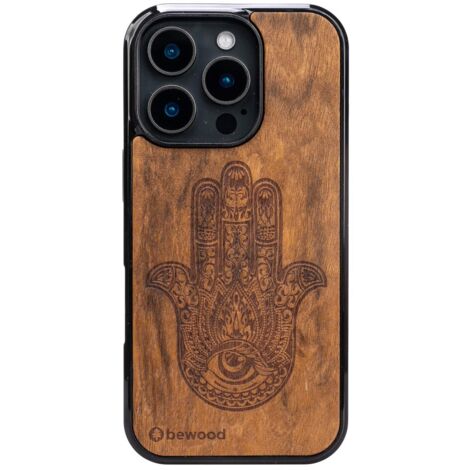 Custodia in legno Bewood per iPhone 16 Pro HAMSA IMBUIA (1/5)