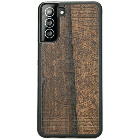 Custodia in legno per Samsung Galaxy S21 CALENDARIO AZTECO ZIRICOTE (1/3)