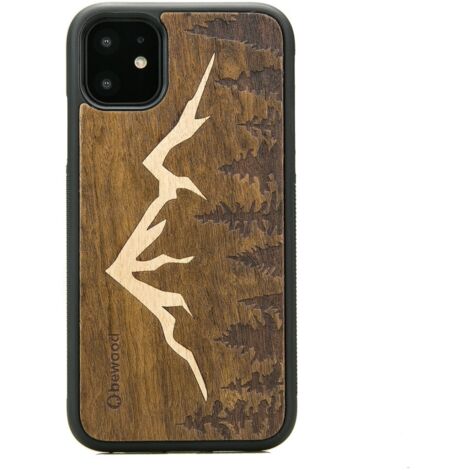 Custodia in legno per iPhone 11 MONTAGNE IMBUIA (1/3)