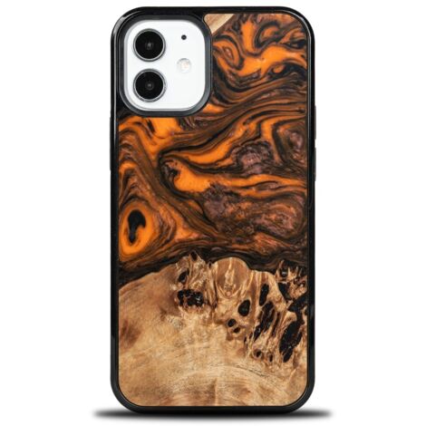 Custodia Bewood Unique per iPhone 12 Mini - Arancione (1/4)