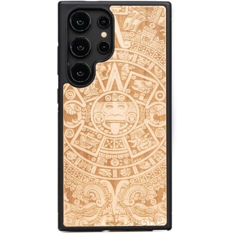 Custodia in legno Bewood per Samsung Galaxy S25 Ultra CALENDARIO AZTECO ANIEGRE (1/4)