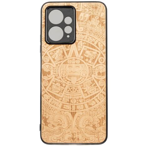 Bewood Redmi Note 12 4G Custodia in legno CALENDARIO AZTECO ANIEGRE (1/2)