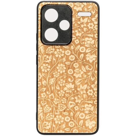 Custodia in legno Bewood per Xiaomi Redmi Note 13 Pro Plus 5G FIORI SELVATICI ANIEGRE (1/2)