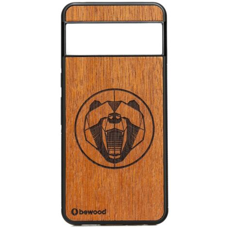 Custodia in legno Bewood per Google Pixel 8 MERBAU BEAR (1/2)