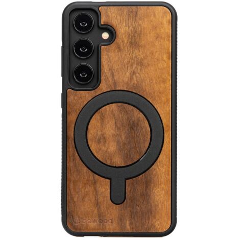 Custodia in legno Bewood per Samsung Galaxy S25 IMBUIA con MagSafe (1/2)