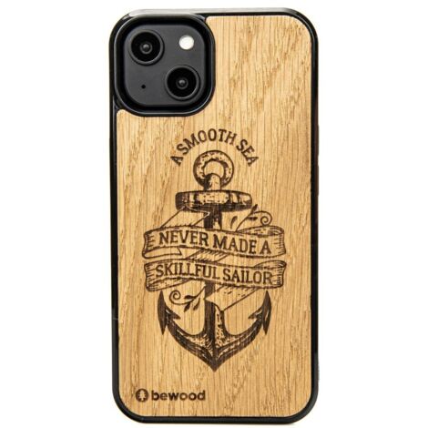 Custodia in legno Bewood per iPhone 15 ANCORA QUERCIA (1/5)