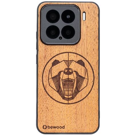 Custodia in legno Bewood per Xiaomi 15 MERBAU BEAR (1/5)