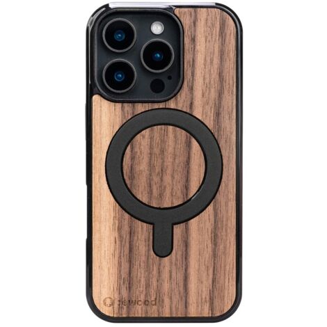 Custodia in legno Bewood per iPhone 16 Pro NOCE AMERICANO con MagSafe (1/2)