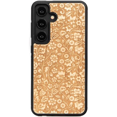 Custodia in legno Bewood per Samsung Galaxy S24 FIORI SELVATICI ANIEGRE (1/4)