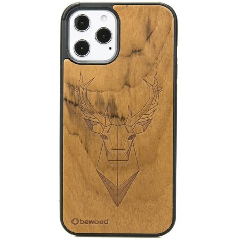 Custodia in legno per iPhone 12 Pro Max IMBUIA DEER (1/4)