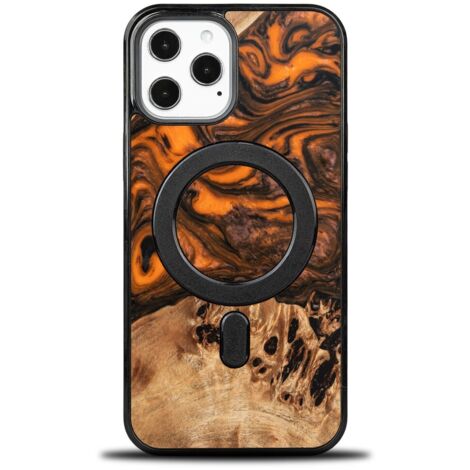 Custodia Bewood Unique per iPhone 12 Pro Max - Arancione con MagSafe (1/5)