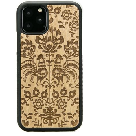 Custodia in legno per iPhone 11 PRO POLACCO FOLK ANIEGRE (1/3)