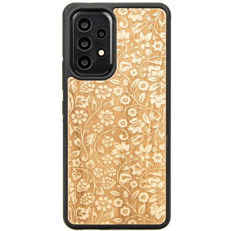 Custodia in legno per Samsung Galaxy A53 5G FIORI SELVATICI ANIEGRE (1/4)