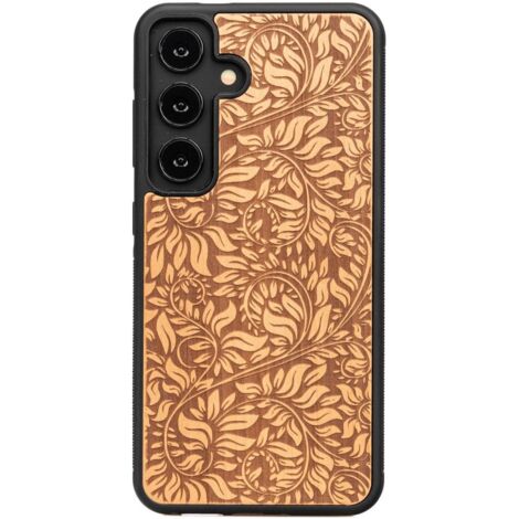 Custodia in legno Bewood per Samsung Galaxy A55 5G FOGLIE DI MELA (1/4)