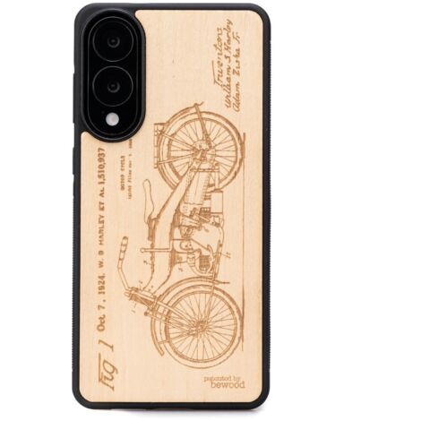 Custodia in legno Bewood per Samsung Galaxy S25 Edge HARLEY PATENT ANIEGRE (1/5)