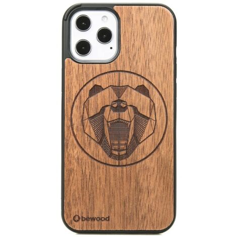 Custodia in legno per iPhone 12 Pro Max MERBAU BEAR (1/3)