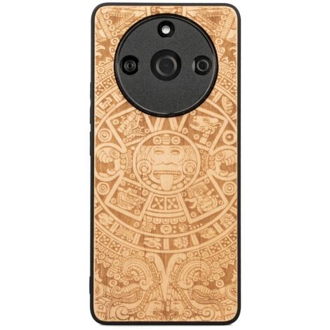 Bewood Realme 11 Pro 5G / 11 Pro Plus 5G Custodia in legno CALENDARIO AZTECO ANIEGRE (1/5)