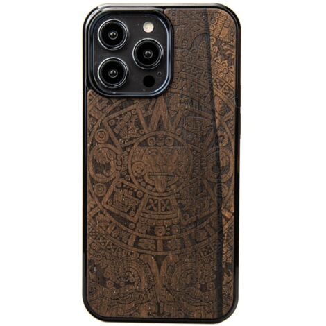 Custodia in legno Bewood per iPhone 15 Pro Max CALENDARIO AZTECO ZIRICOTE (1/5)