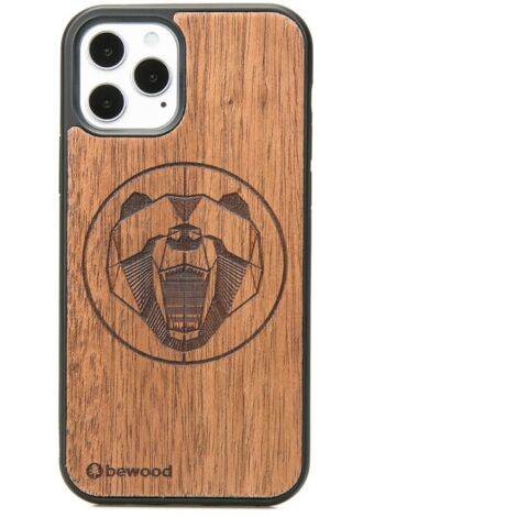 Custodia in legno per iPhone 12 / 12 Pro MERBAU BEAR (1/3)
