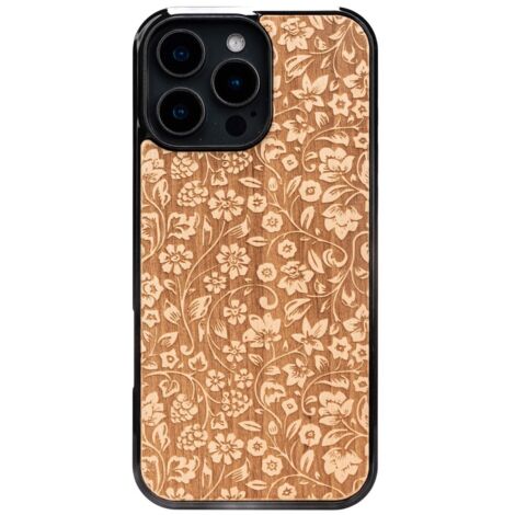 Custodia in legno Bewood per iPhone 16 Pro Max FIORI SELVATICI ANIEGRE (1/5)
