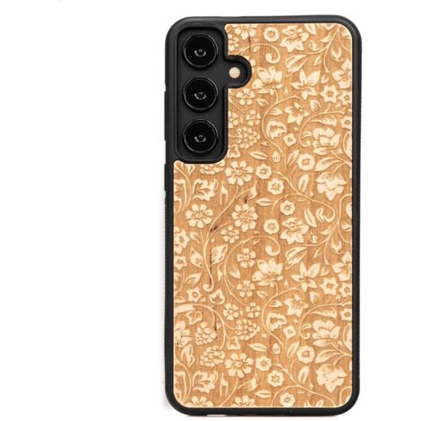 Custodia in legno Bewood per Samsung Galaxy S25 Plus FIORI SELVATICI ANIEGRE (1/4)