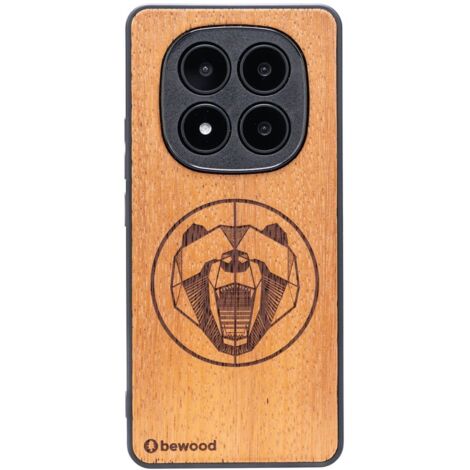 Custodia in legno Bewood per Xiaomi Redmi Note 14 Pro 5G BEAR MERBAU (1/5)