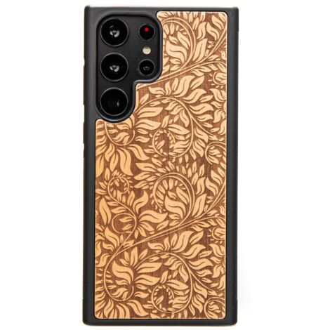 Custodia in legno Bewood per Samsung Galaxy S23 Ultra FOGLIE DI MELA (1/4)