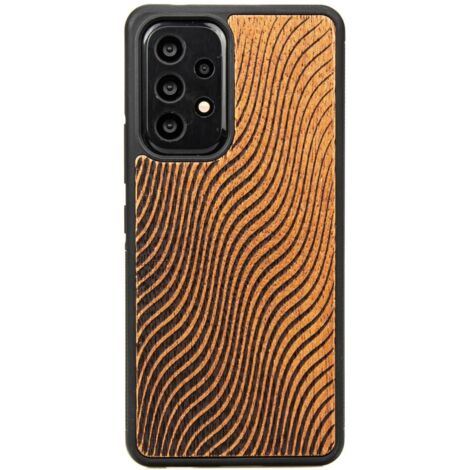 Custodia in legno per Samsung Galaxy A53 5G WAVES MERBAU (1/4)