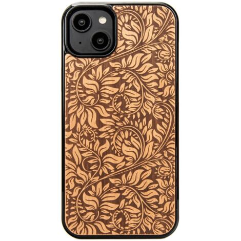 Custodia in legno Bewood per iPhone 15 Plus FOGLIE DI MELA (1/5)