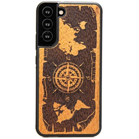 Custodia in legno per Samsung Galaxy S22 Plus WIND ROSE MERBAU (1/4)