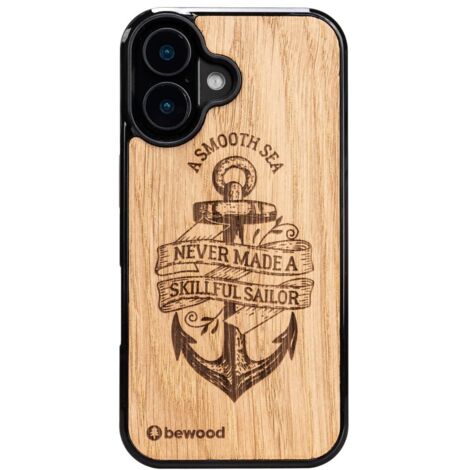 Custodia in legno Bewood per iPhone 16 ANCORA QUERCIA (1/5)