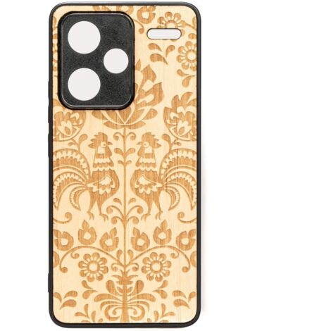 Custodia in legno Bewood per Xiaomi Redmi Note 13 Pro Plus 5G POLACCO FOLK ANIEGRE (1/2)