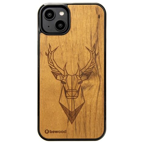 Custodia in legno Bewood per iPhone 14 Plus IMBUIA DEER (1/5)