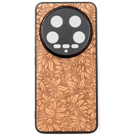 Custodia in legno Bewood per Xiaomi 14 Ultra FOGLIE DI MELA (1/2)