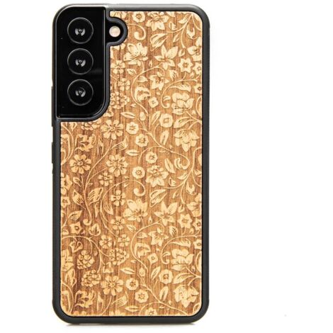 Custodia in legno per Samsung Galaxy S22 FIORI SELVATICI ANIEGRE (1/3)