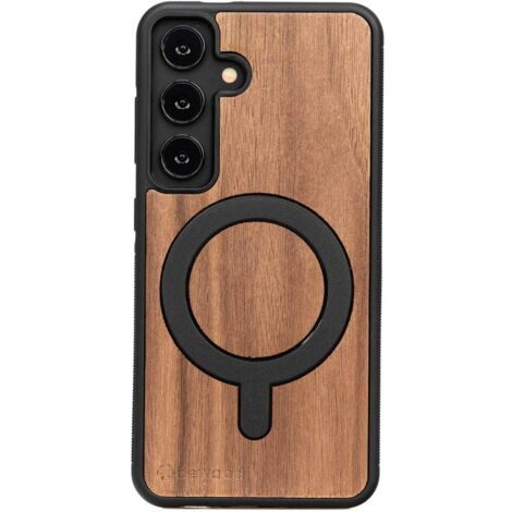 Custodia in legno Bewood per Samsung Galaxy S25 NOCE AMERICANO con MagSafe (1/2)
