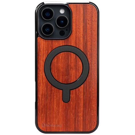 Custodia in legno Bewood per iPhone 16 Pro Max PADOUK con MagSafe (1/2)
