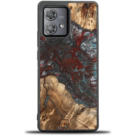 Custodia Bewood Unique per Motorola Edge 40 Neo - Pianeti - Plutone (1/2)