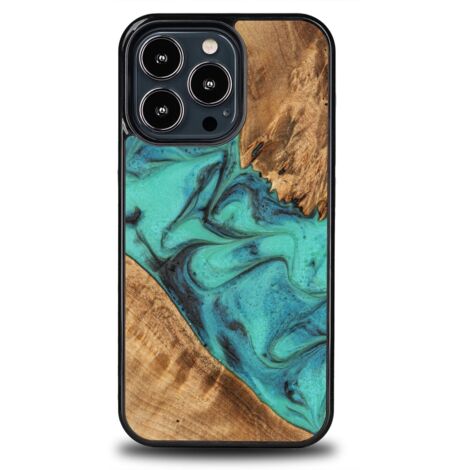 Custodia Bewood Unique per iPhone 13 Pro - Turchese (1/4)