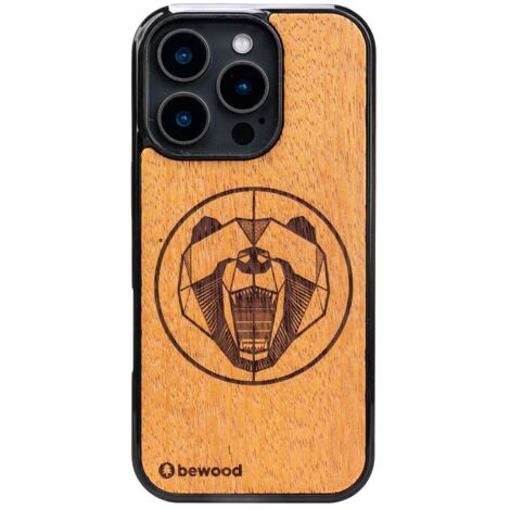 Custodia in legno Bewood per iPhone 16 Pro MERBAU BEAR (1/5)