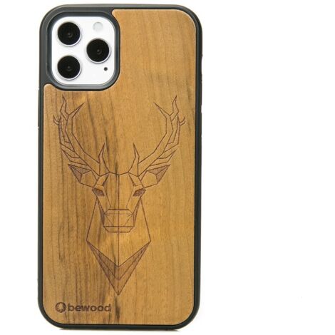 Custodia in legno per iPhone 12 / 12 Pro IMBUIA DEER (1/3)