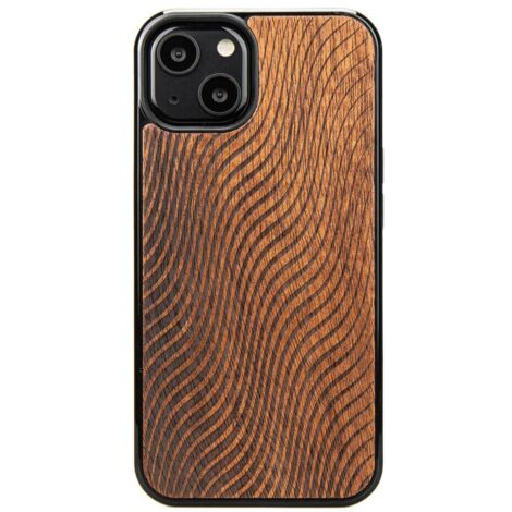Custodia in legno per iPhone 13 MERBAU WAVES (1/3)