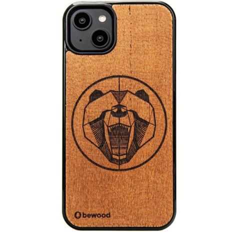Custodia in legno Bewood per iPhone 15 Plus MERBAU BEAR (1/5)