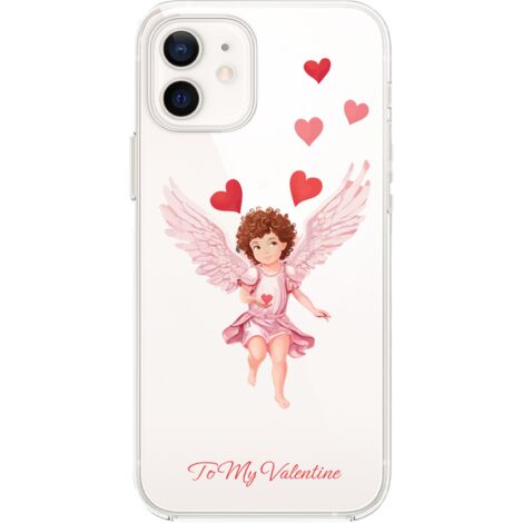 Custodia per iPhone 12, trasparente, silicone Flexi, cupido (1/5)